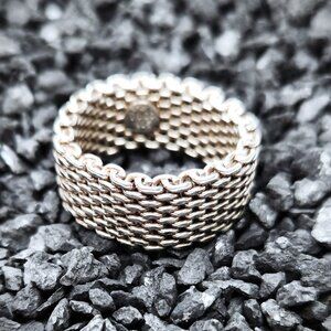 Tiffany & Co. Somerset Ring 10mm, Size 9.25